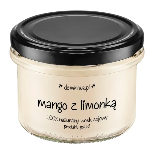 Naturalna Sojowa Świeca Zapachowa - Mango z Limonką - M