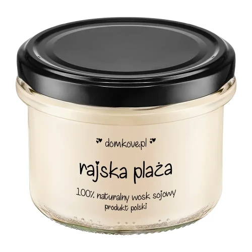 Naturalna Sojowa Świeca Zapachowa - Rajska Plaża - M
