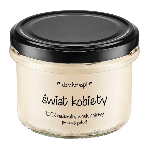 Naturalna Sojowa Świeca Zapachowa - Świat Kobiety - M