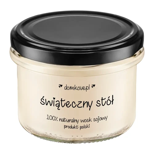 Naturalna Sojowa Świeca Zapachowa - Świąteczny Stół - M