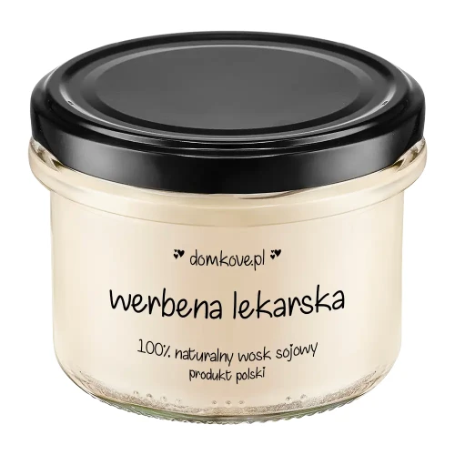 Naturalna Sojowa Świeca Zapachowa - Werbena Lekarska - M